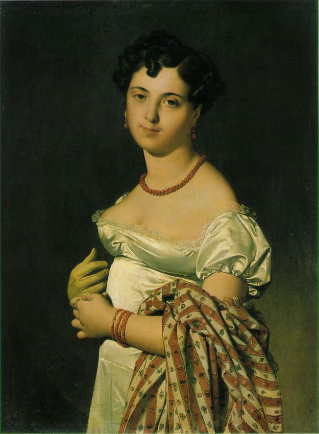 Portrait of Madame Panckoucke wearing Kashmir Shawl. Jean Auguste Dominique Ingres Musée du Louvre Paris. 1811 Kashmir Paisley Shawls: Defining Love for Over 300 Years